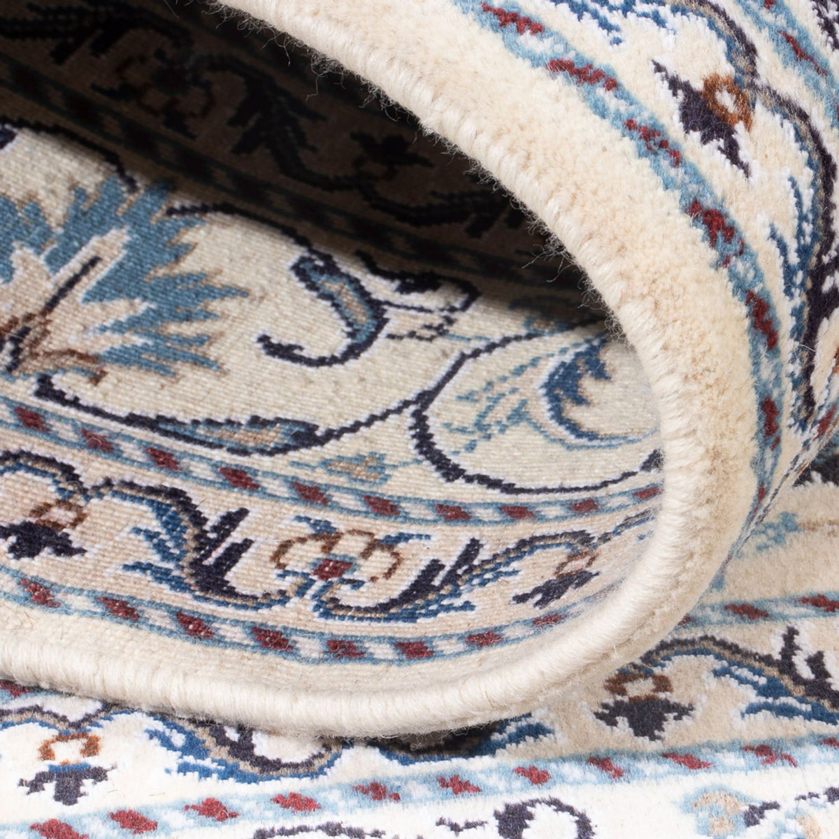 Alfombra Persa - Nain - Real - 192 x 152 cm - crema