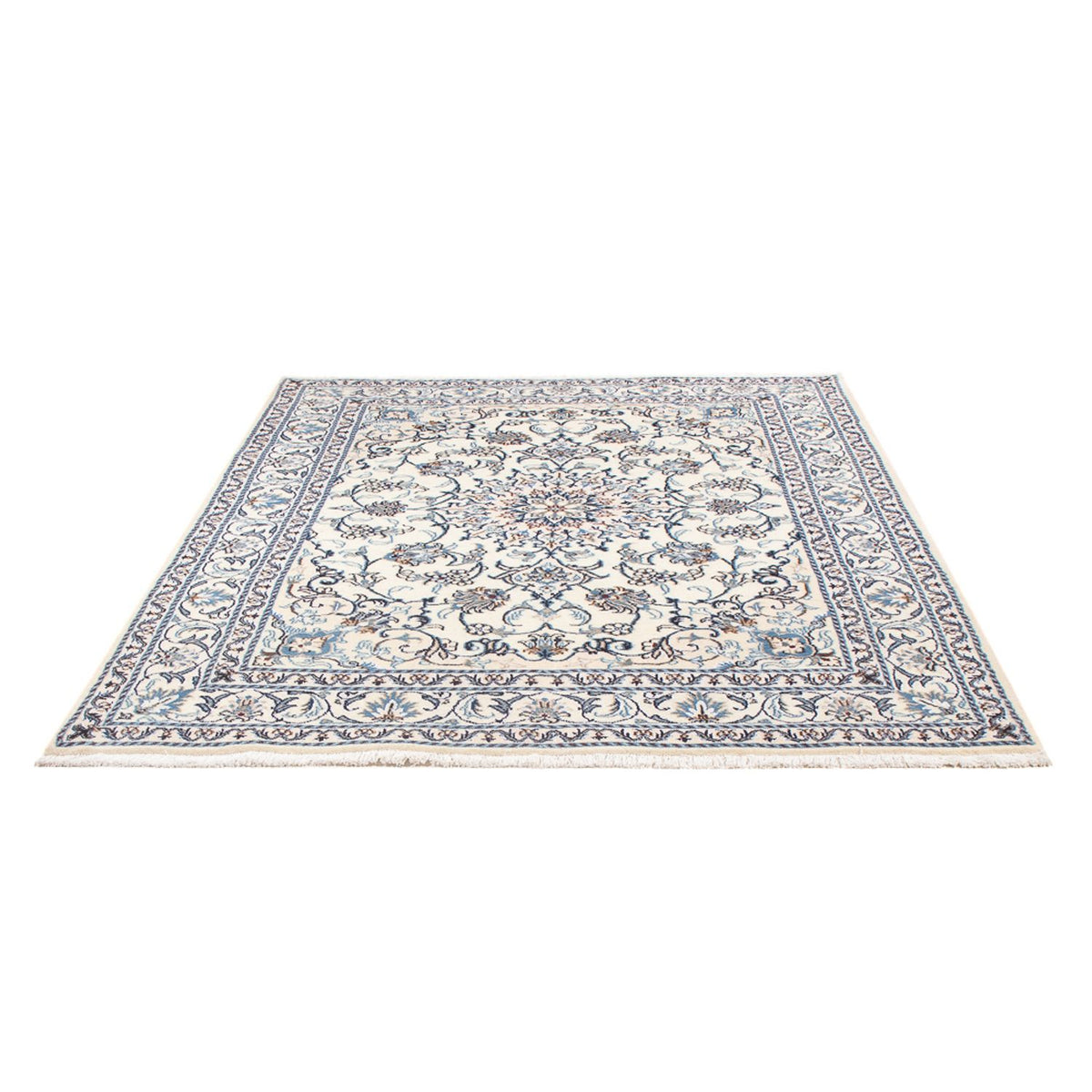Alfombra Persa - Nain - Real - 192 x 152 cm - crema
