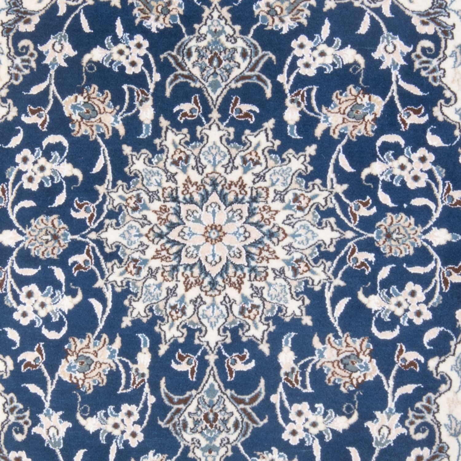 Alfombra Persa - Nain - Real - 203 x 145 cm - azul