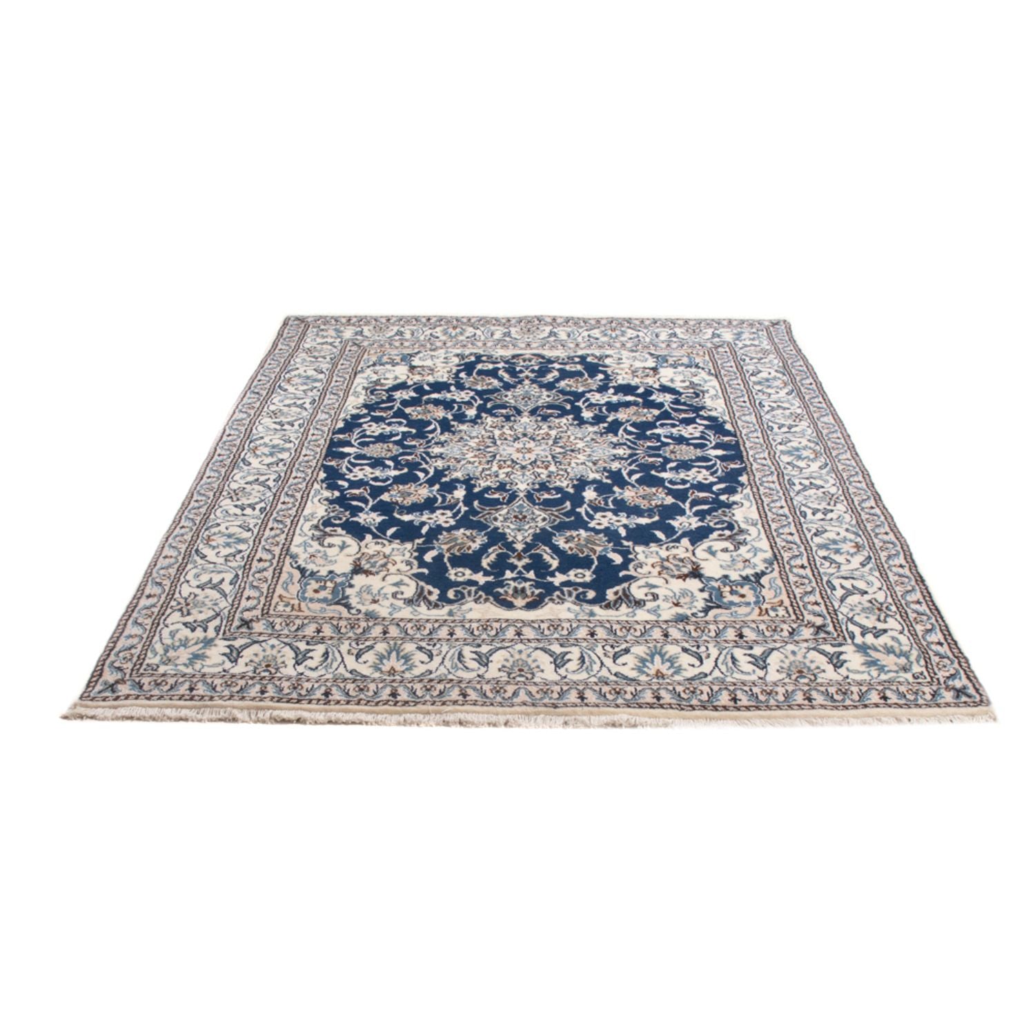 Alfombra Persa - Nain - Real - 203 x 145 cm - azul