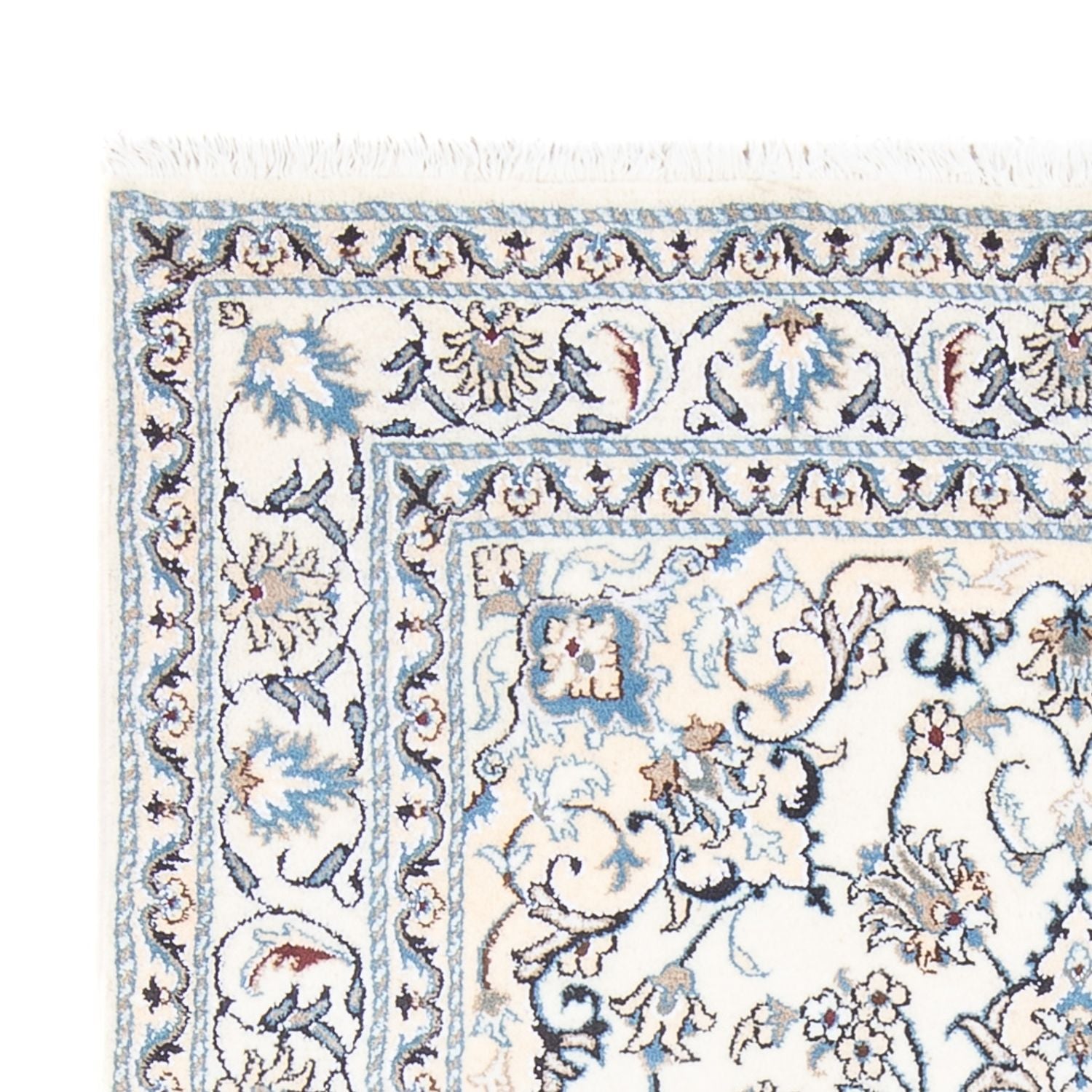 Alfombra Persa - Nain - Real - 200 x 143 cm - crema