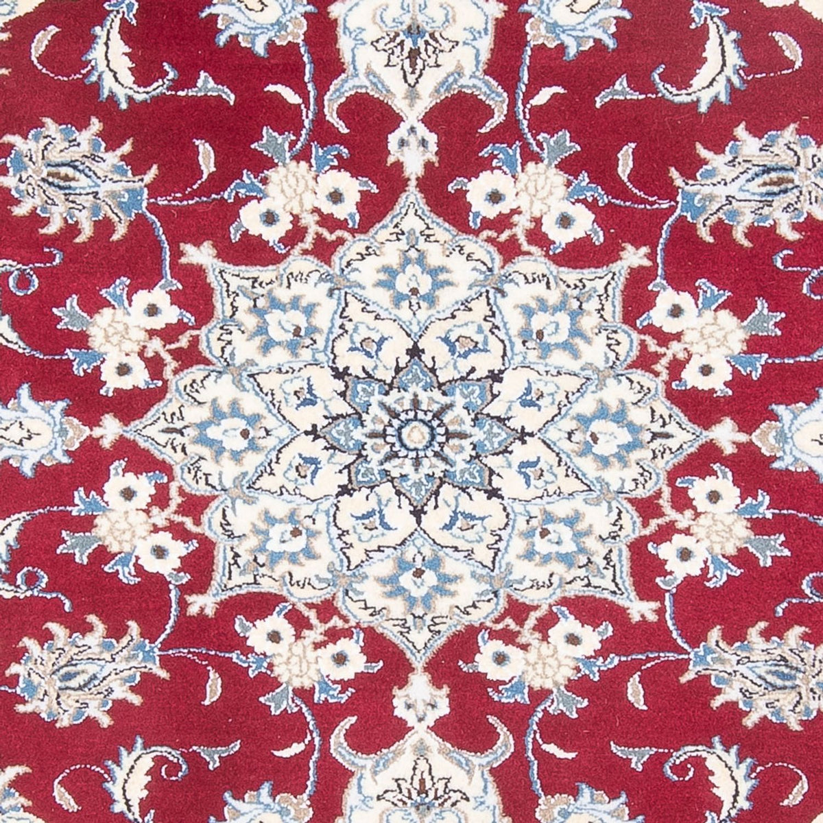 Alfombra Persa - Nain - Real - 195 x 148 cm - rojo