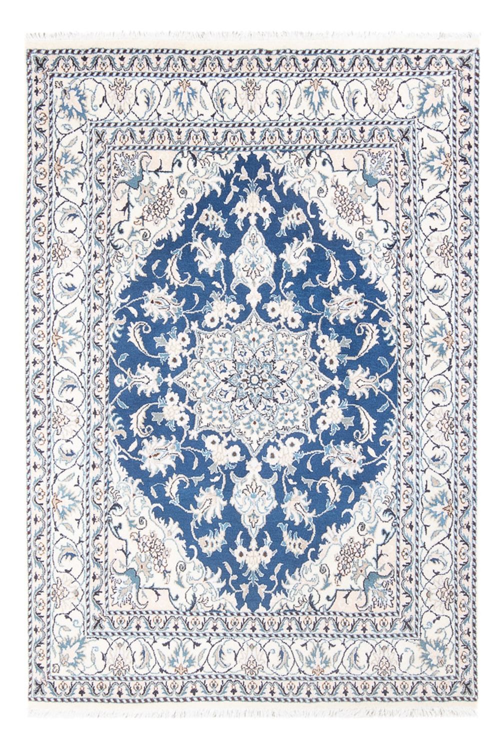 Alfombra Persa - Nain - Real - 200 x 142 cm - azul