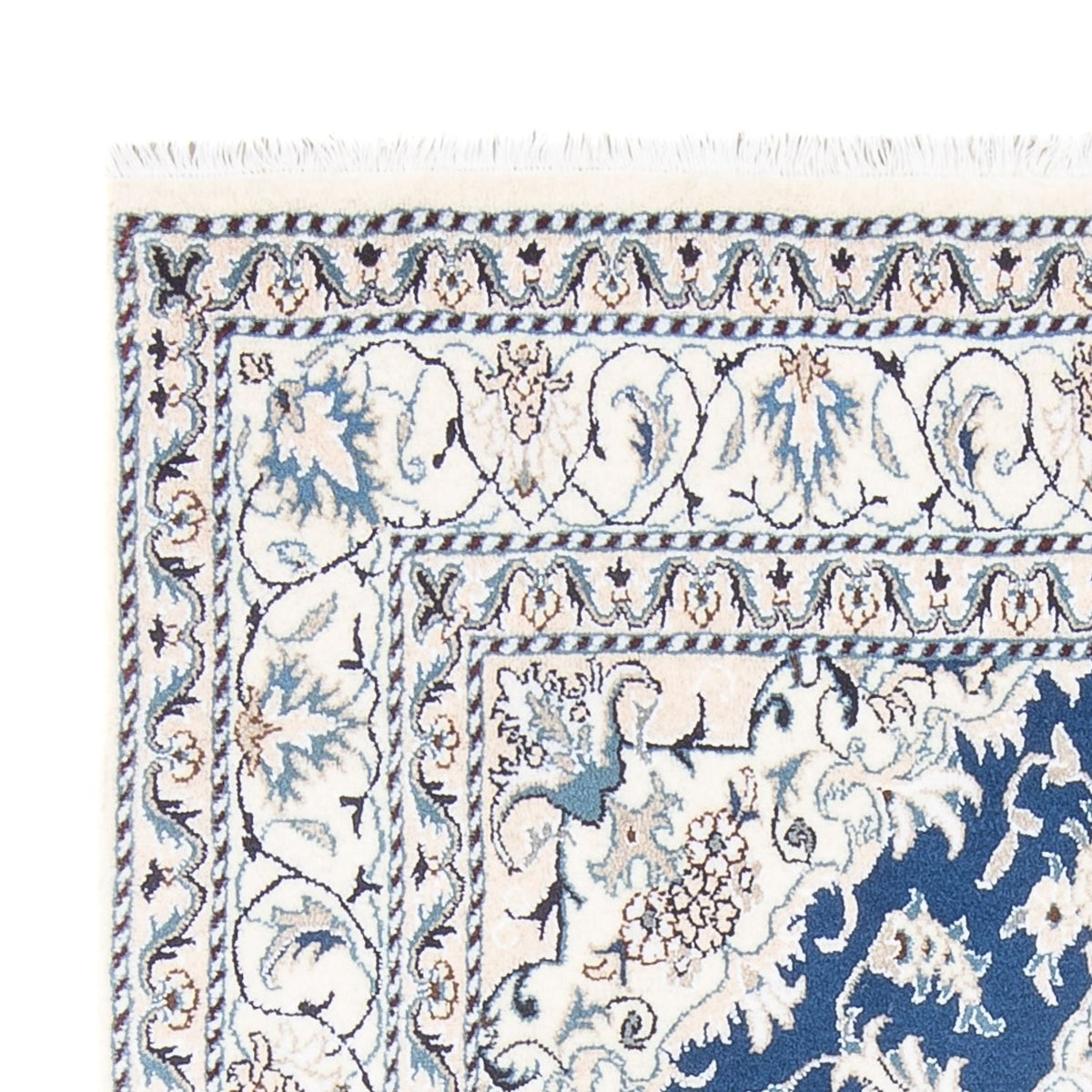 Alfombra Persa - Nain - Real - 200 x 142 cm - azul