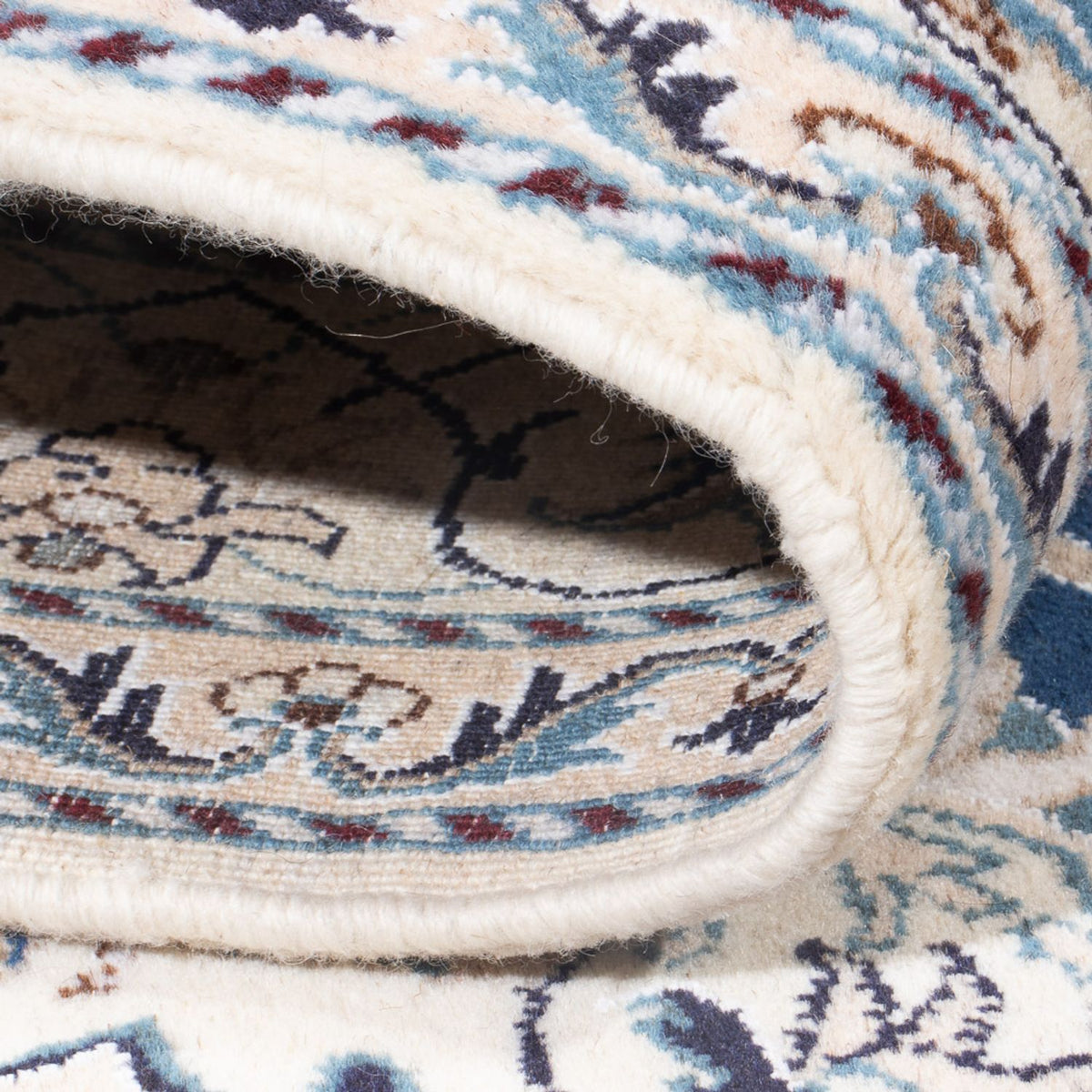 Alfombra Persa - Nain - Real - 200 x 142 cm - azul