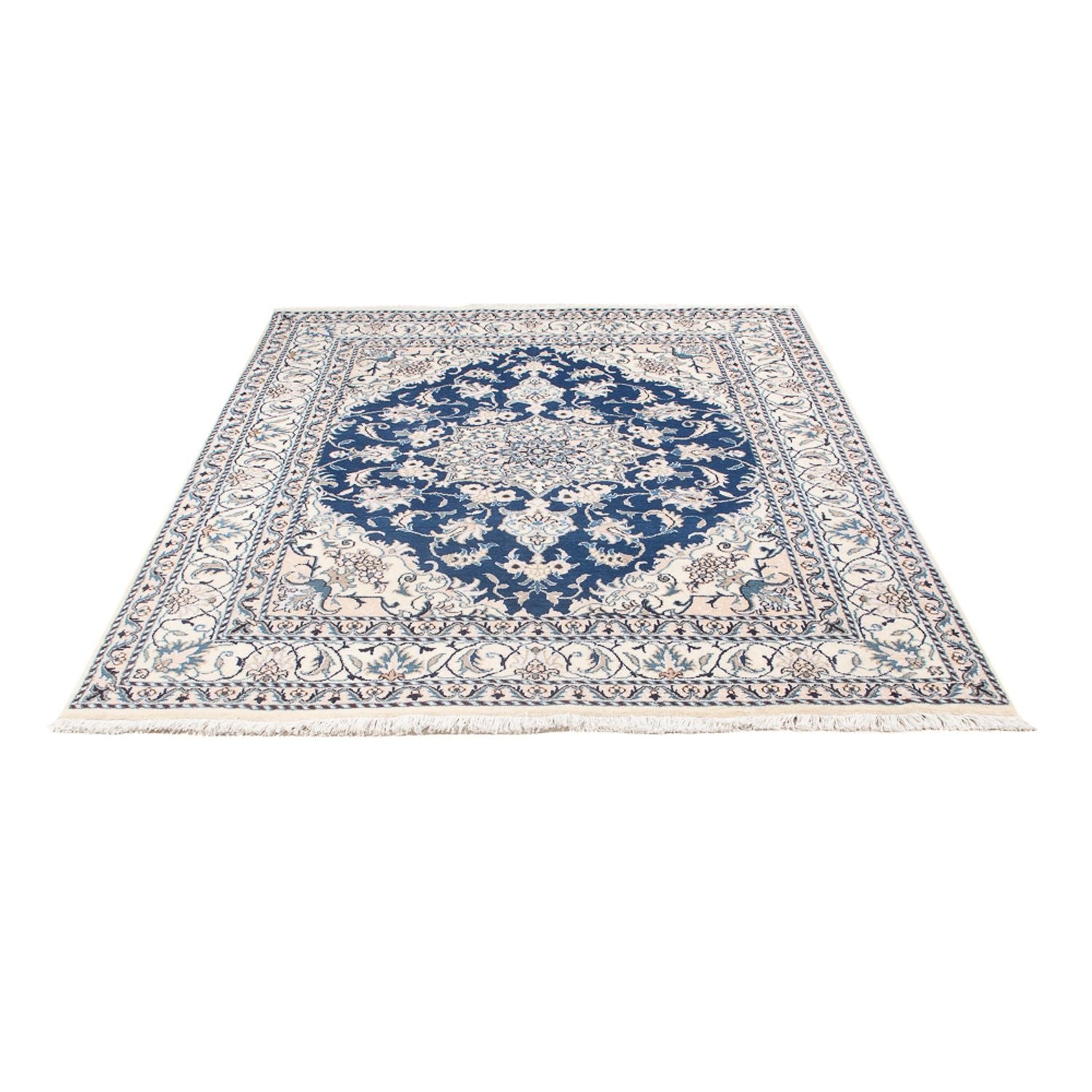 Alfombra Persa - Nain - Real - 200 x 142 cm - azul