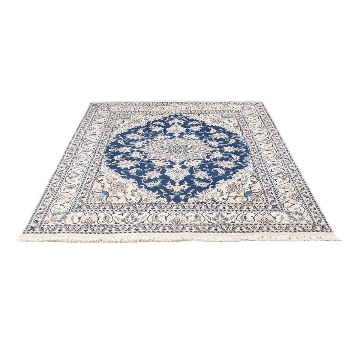 Alfombra Persa - Nain - Real - 200 x 142 cm - azul