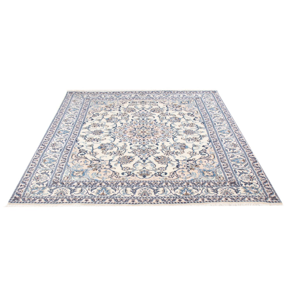 Alfombra Persa - Nain - Real - 202 x 147 cm - crema