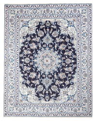 Alfombra Persa - Nain - Real - 194 x 149 cm - azul oscuro