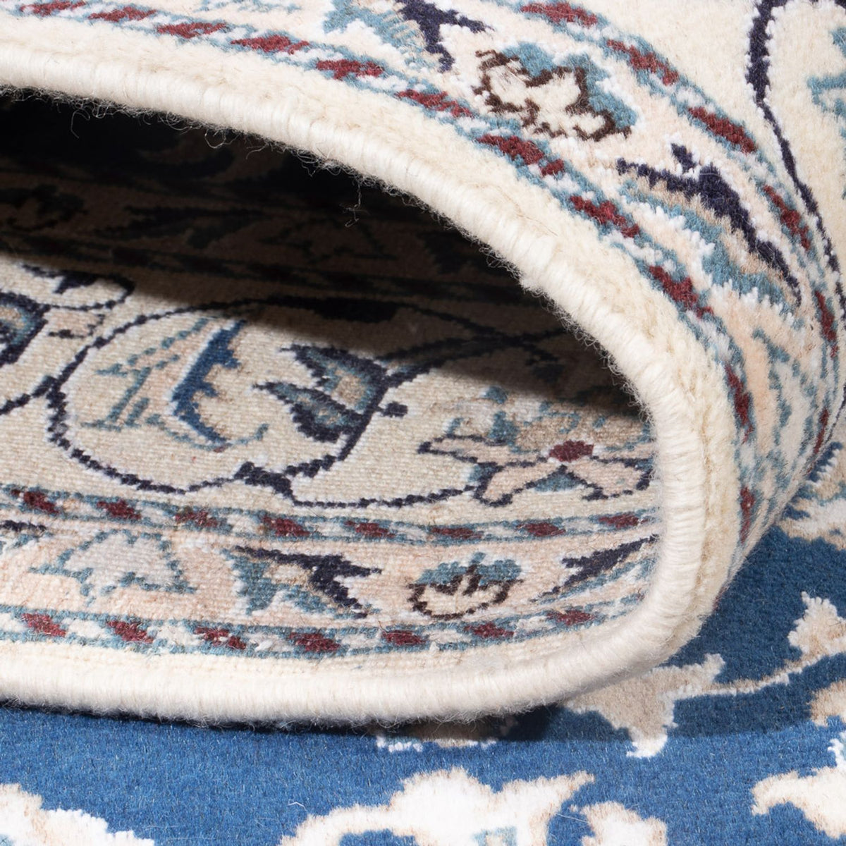 Alfombra Persa - Nain - Real - 195 x 148 cm - azul