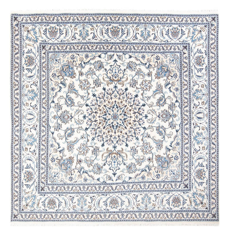 Alfombra persa - Nain cuadrado  - 200 x 195 cm - crema