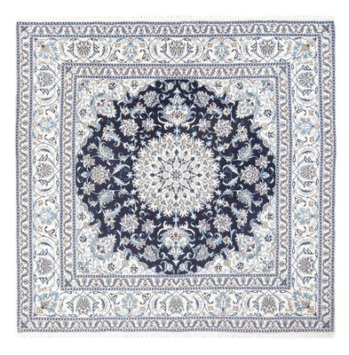 Alfombra persa - Nain cuadrado  - 200 x 196 cm - azul oscuro