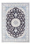Alfombra persa - Nain - 231 x 163 cm - azul oscuro