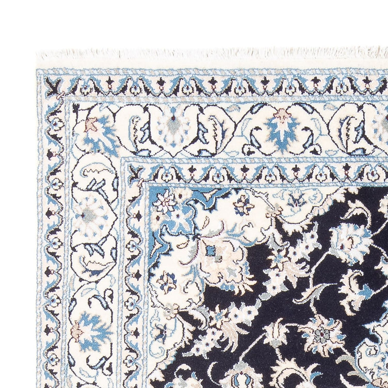 Alfombra persa - Nain - 231 x 163 cm - azul oscuro