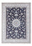 Alfombra persa - Nain - 238 x 167 cm - azul oscuro
