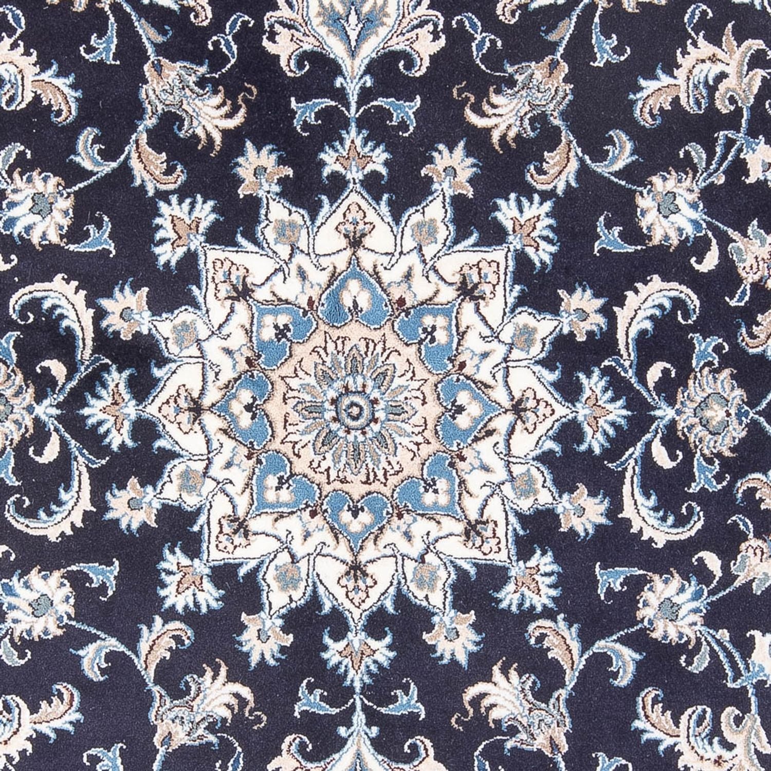 Alfombra persa - Nain - 238 x 167 cm - azul oscuro