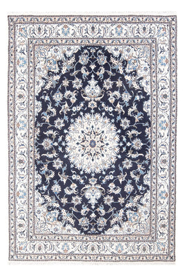 Alfombra persa - Nain - 241 x 167 cm - azul oscuro