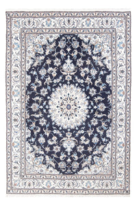 Alfombra persa - Nain - 241 x 167 cm - azul oscuro