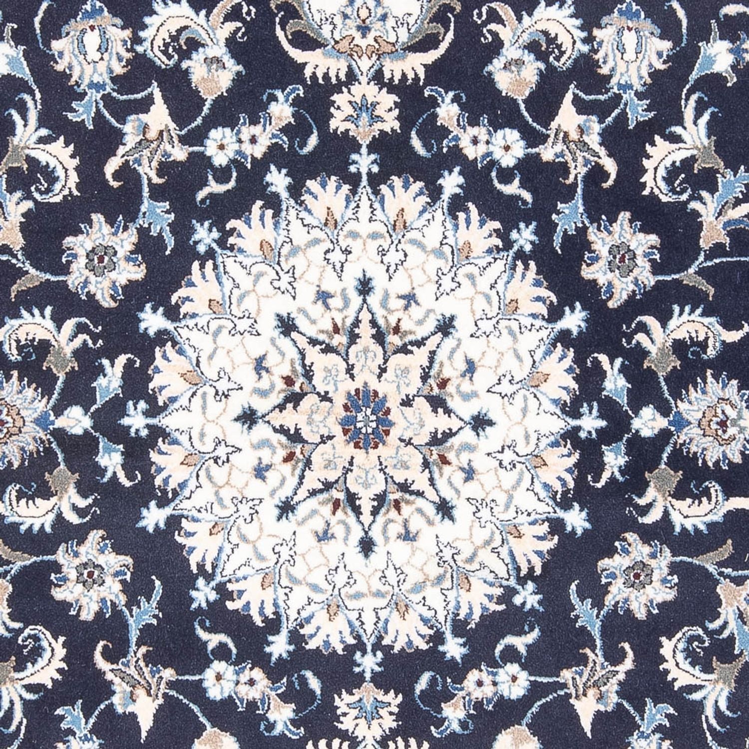 Alfombra persa - Nain - 241 x 167 cm - azul oscuro