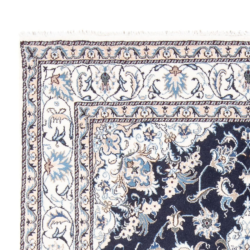 Alfombra persa - Nain - 241 x 167 cm - azul oscuro