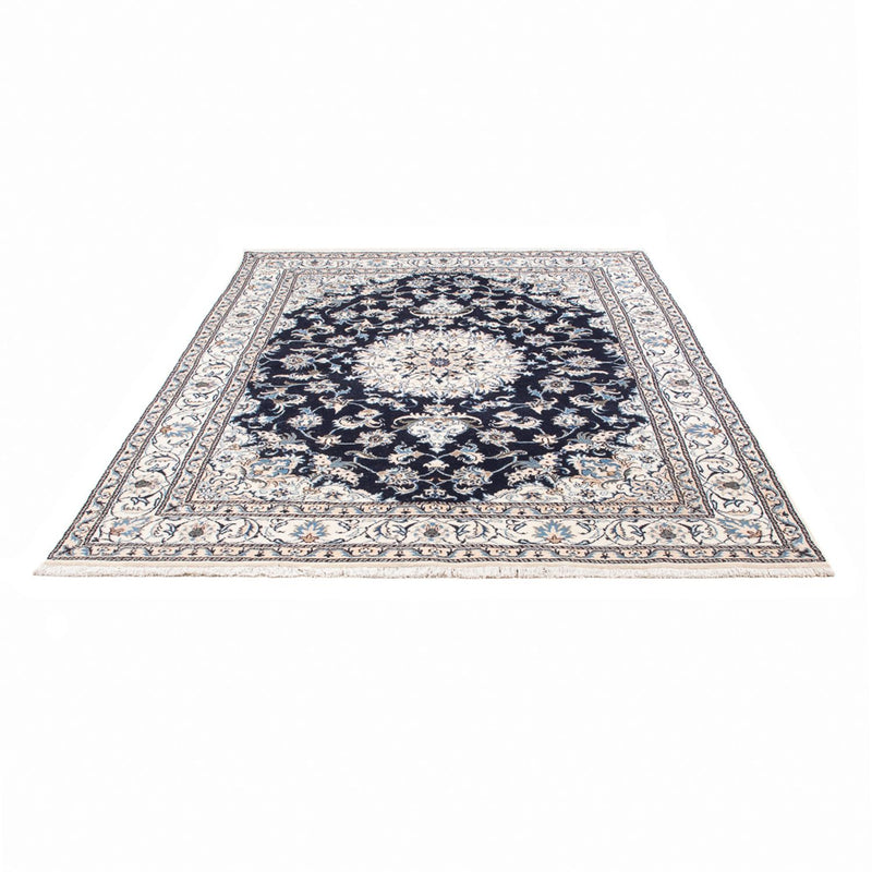 Alfombra persa - Nain - 241 x 167 cm - azul oscuro