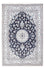 Alfombra persa - Nain - 249 x 166 cm - azul oscuro