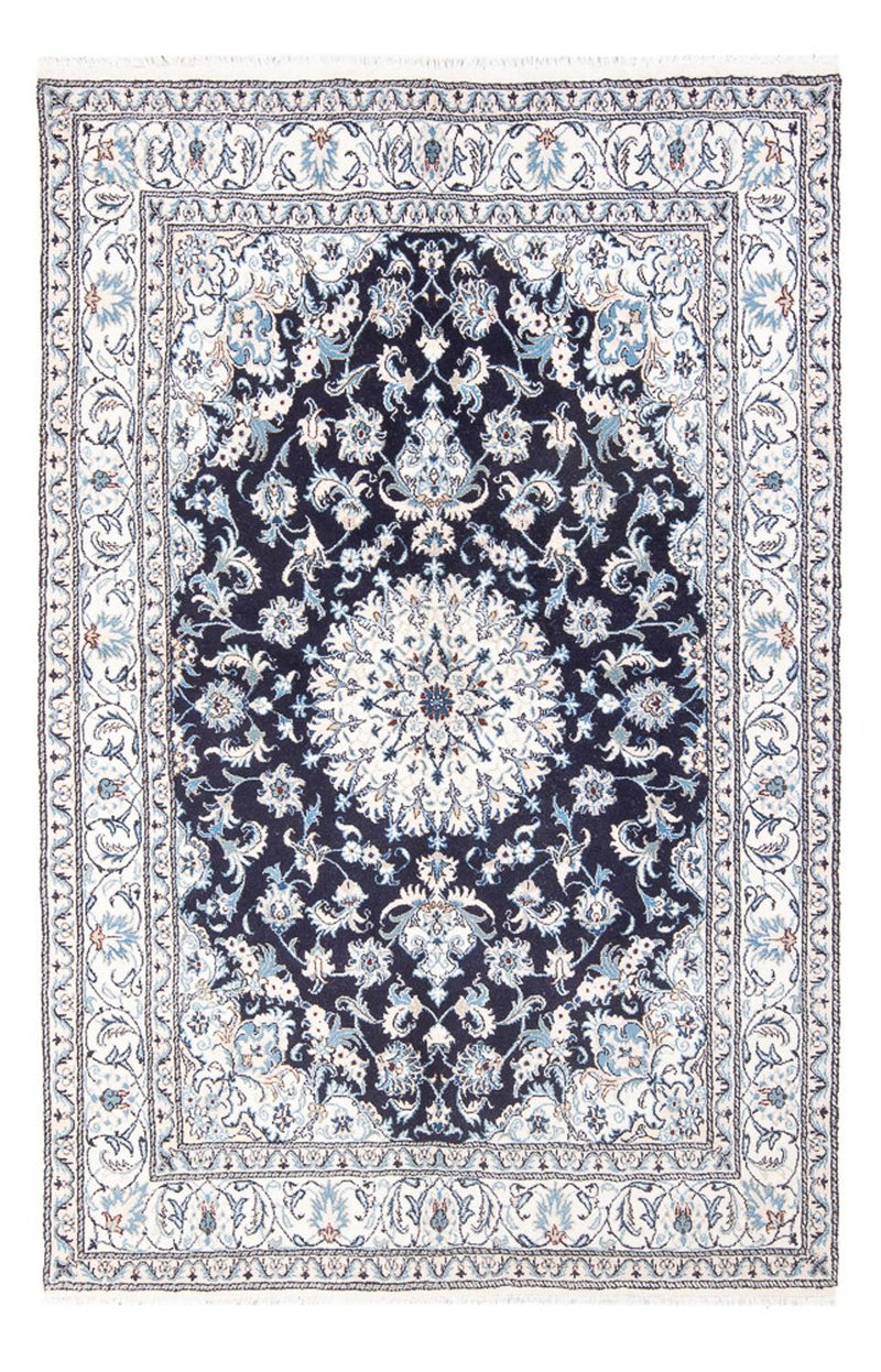 Alfombra persa - Nain - 249 x 166 cm - azul oscuro