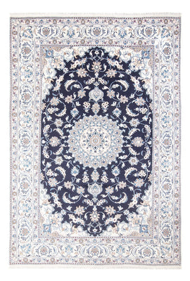 Alfombra persa - Nain - 295 x 203 cm - azul oscuro