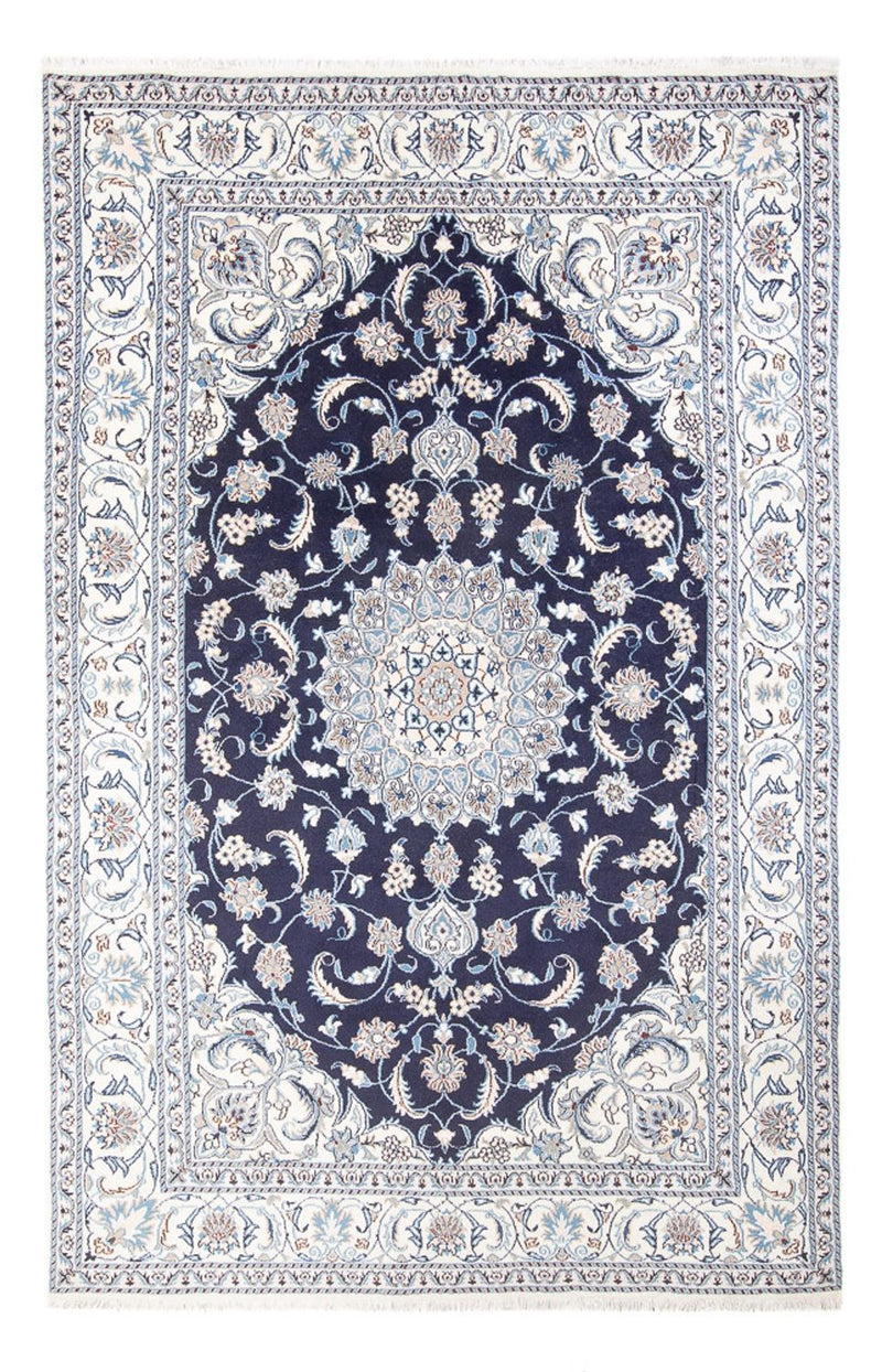 Alfombra persa - Nain - 291 x 190 cm - azul oscuro
