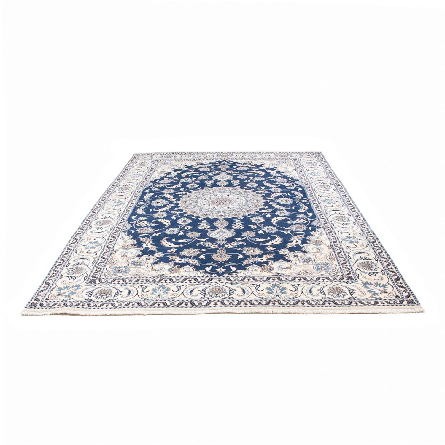 Alfombra persa - Nain - 287 x 192 cm - azul
