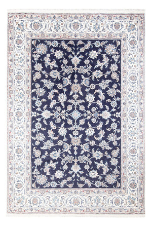 Alfombra persa - Nain - 293 x 197 cm - azul oscuro