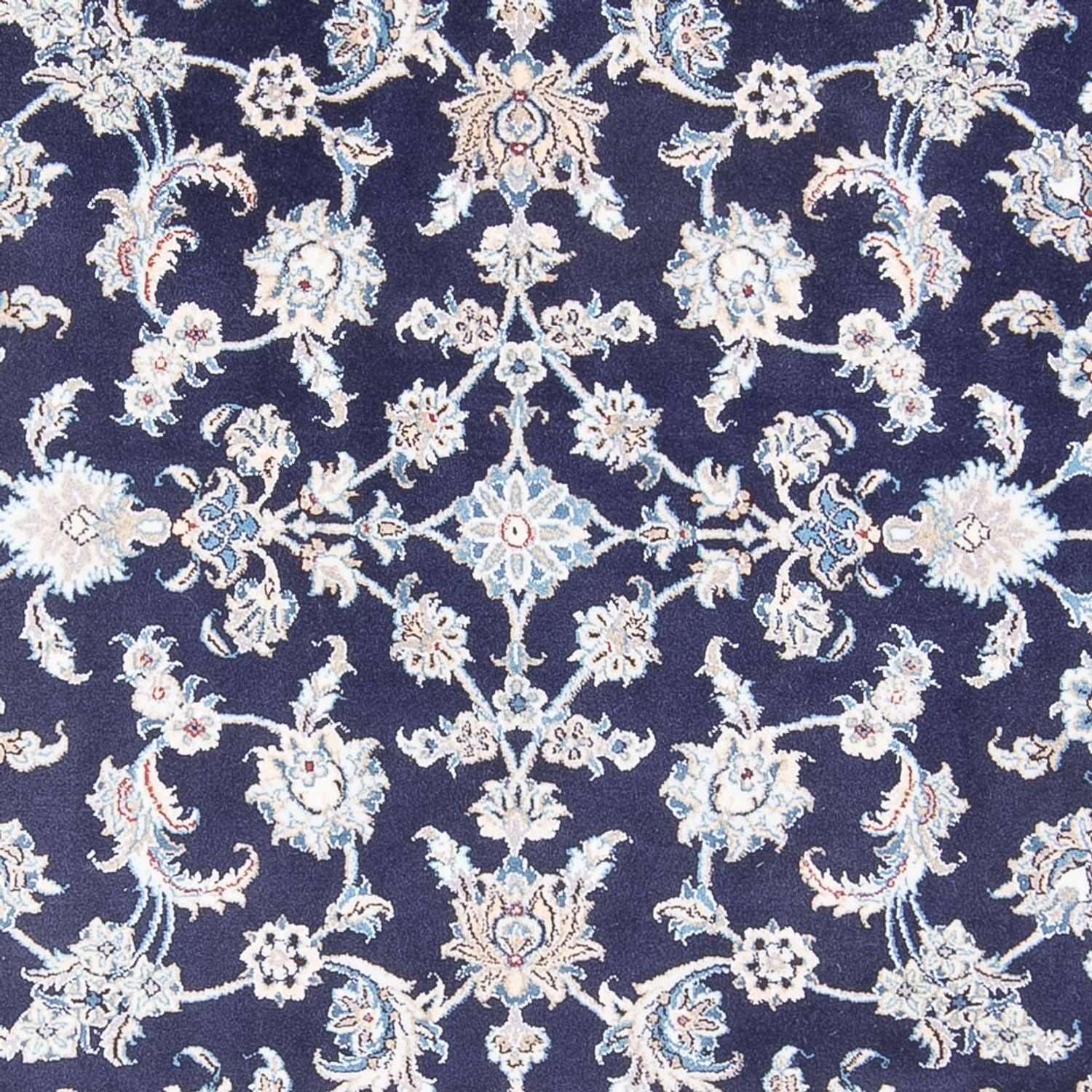 Alfombra persa - Nain - 293 x 197 cm - azul oscuro