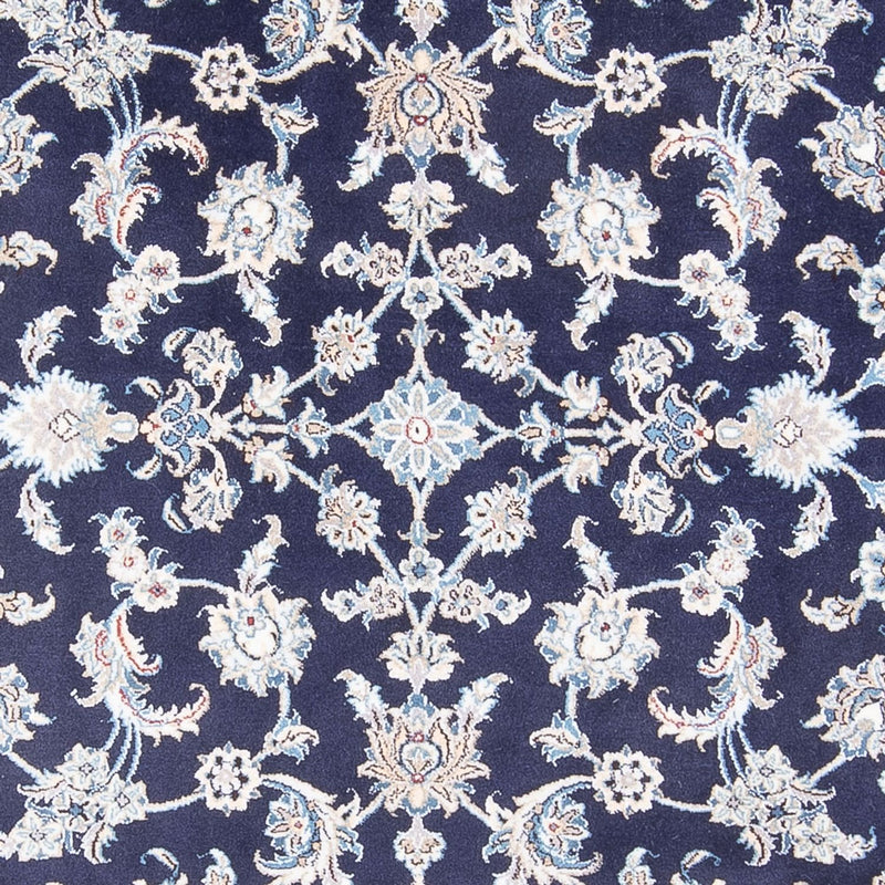 Alfombra persa - Nain - 293 x 197 cm - azul oscuro