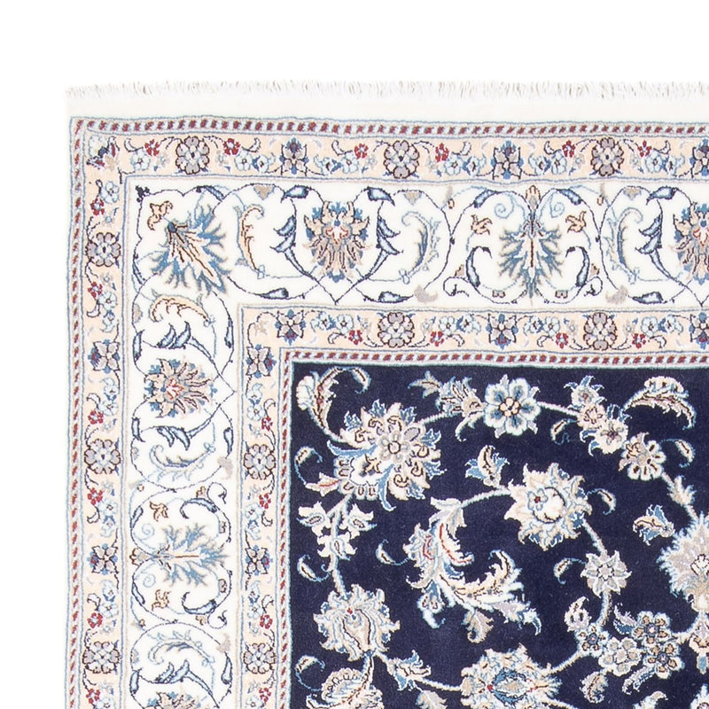 Alfombra persa - Nain - 293 x 197 cm - azul oscuro
