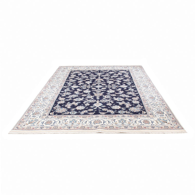 Alfombra persa - Nain - 293 x 197 cm - azul oscuro