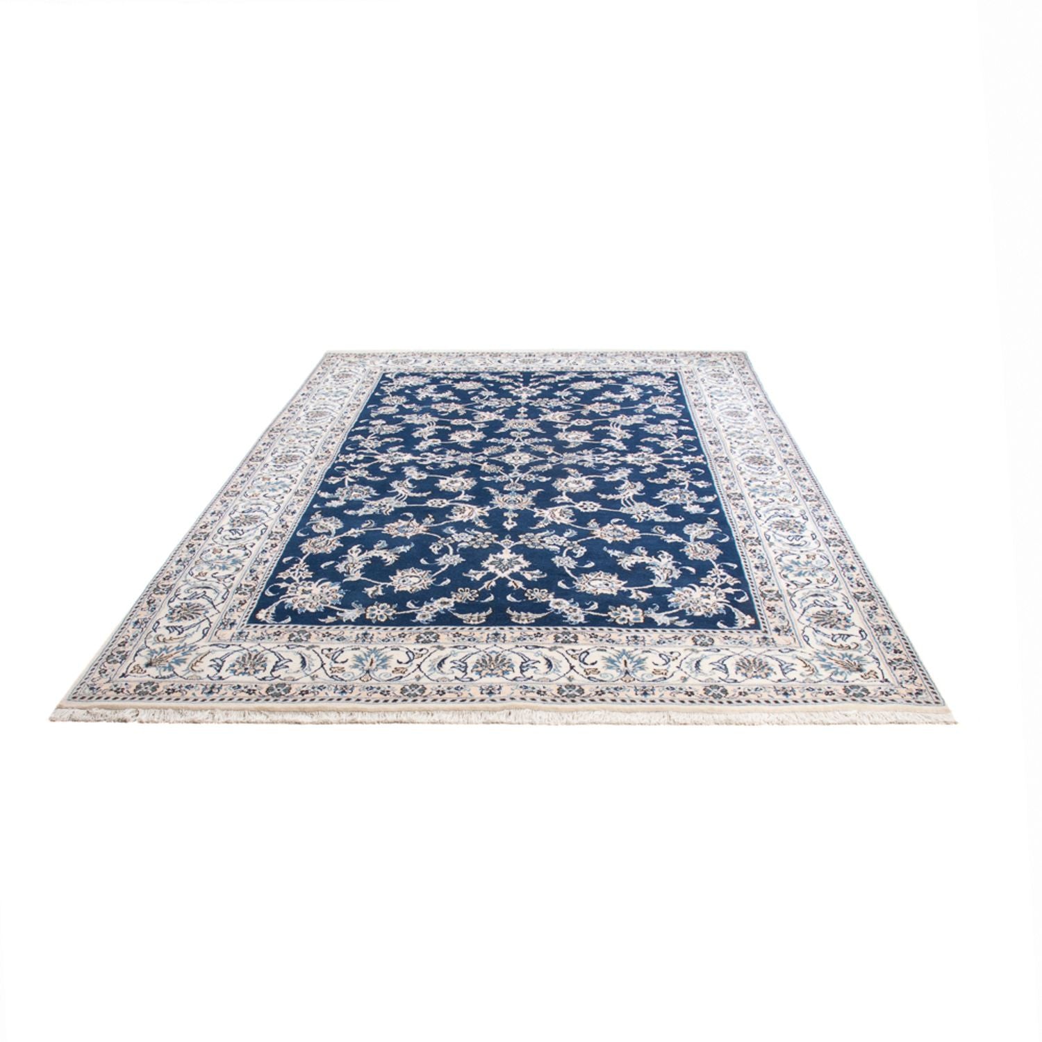 Alfombra persa - Nain - 291 x 194 cm - azul