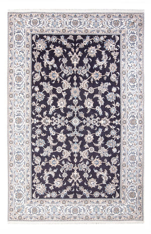 Alfombra persa - Nain - 304 x 193 cm - azul oscuro