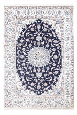 Alfombra persa - Nain - 298 x 195 cm - azul oscuro