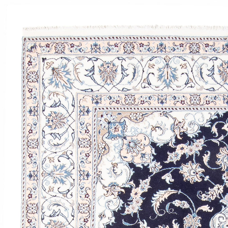 Alfombra persa - Nain - 298 x 195 cm - azul oscuro