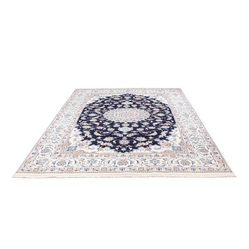 Alfombra persa - Nain - 298 x 195 cm - azul oscuro