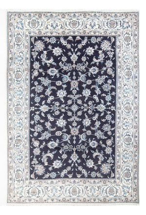 Alfombra persa - Nain - 292 x 198 cm - azul oscuro