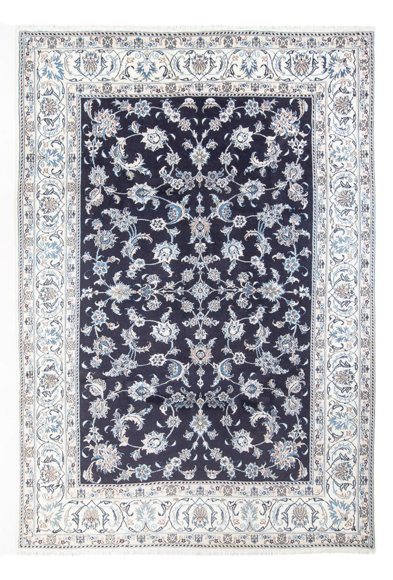Alfombra persa - Nain - 292 x 198 cm - azul oscuro