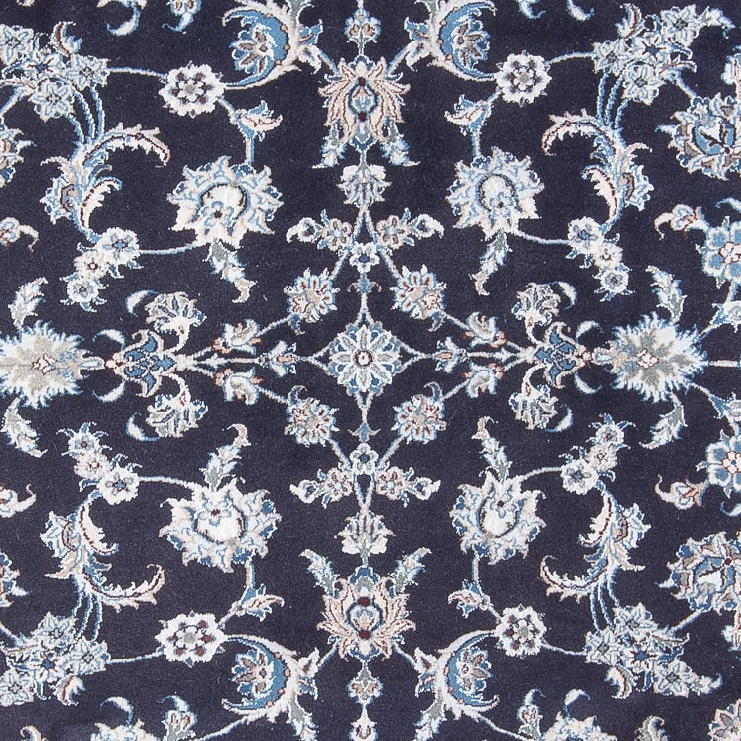 Alfombra persa - Nain - 292 x 198 cm - azul oscuro