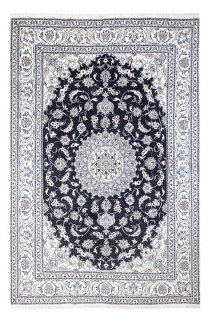 Alfombra persa - Nain - 295 x 191 cm - azul oscuro