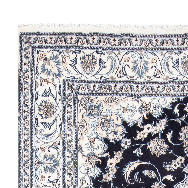 Alfombra persa - Nain - 295 x 191 cm - azul oscuro