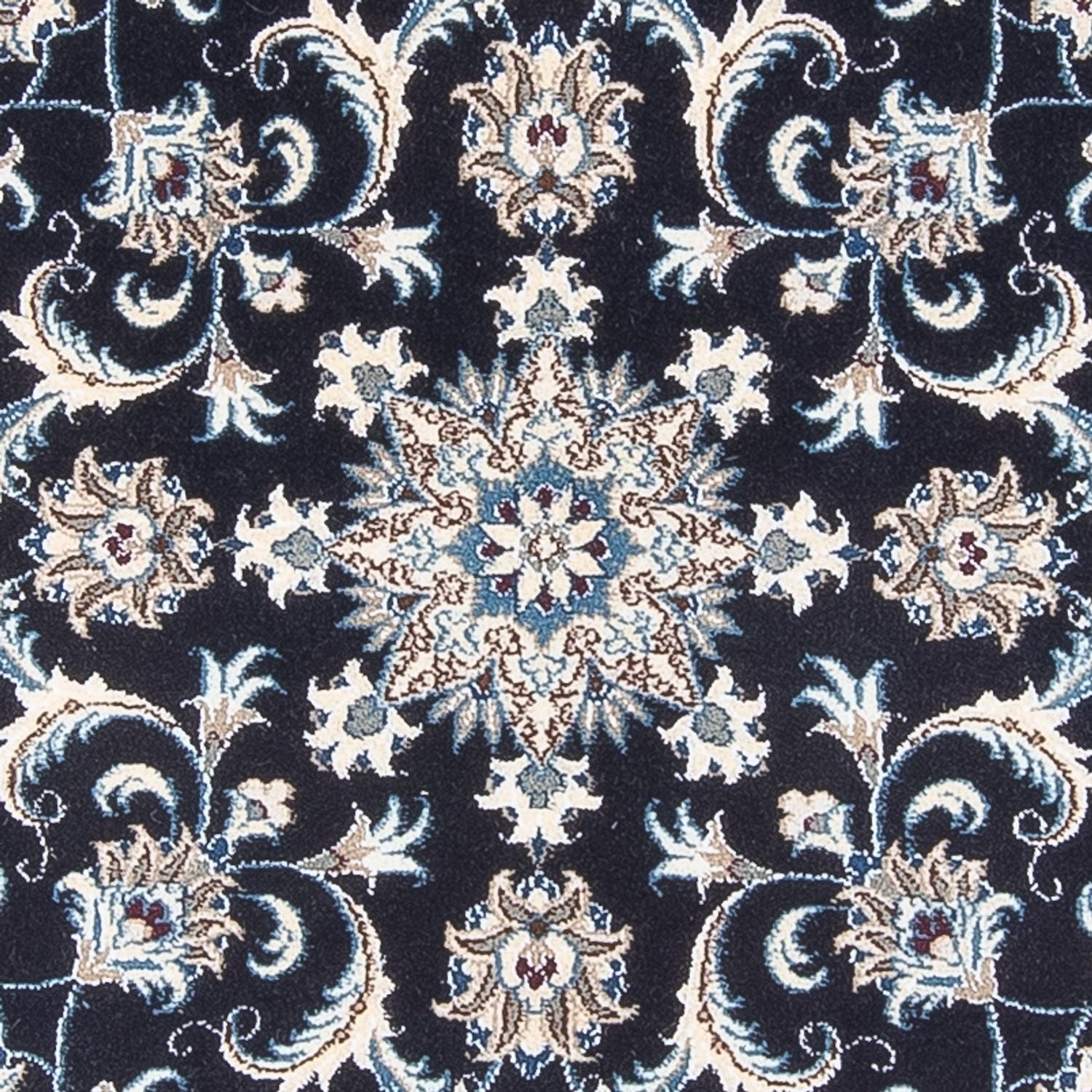 Alfombra persa - Nain redondo  - 150 x 150 cm - azul oscuro