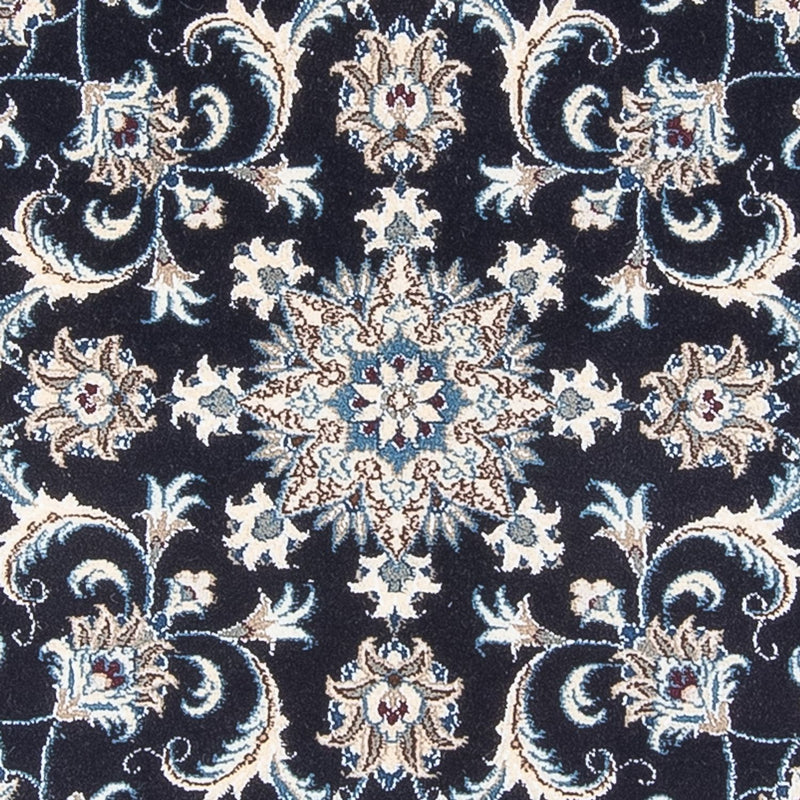 Alfombra persa - Nain redondo  - 150 x 150 cm - azul oscuro