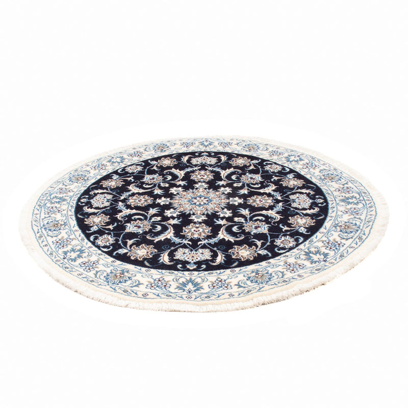 Alfombra persa - Nain redondo  - 150 x 150 cm - azul oscuro