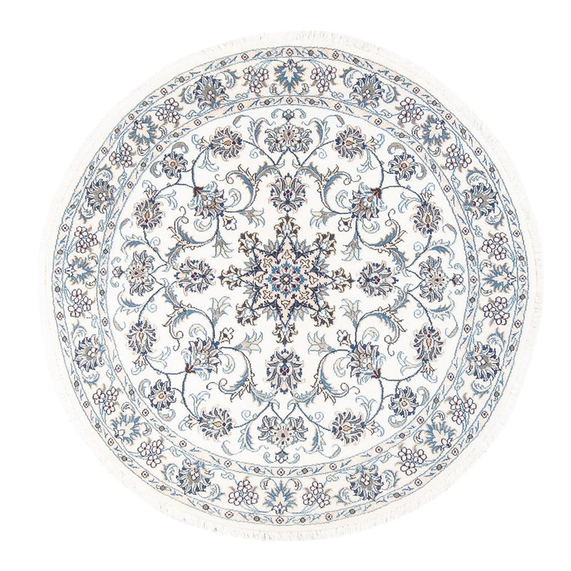 Alfombra persa - Nain redondo  - 150 x 150 cm - crema