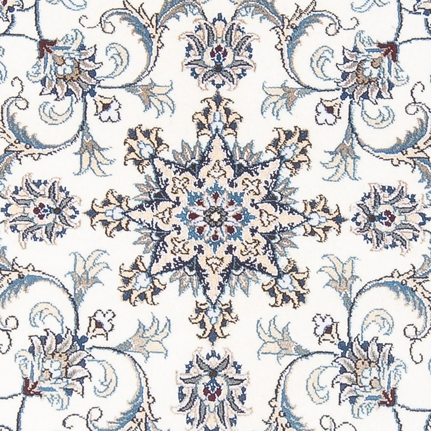 Alfombra persa - Nain redondo  - 150 x 150 cm - crema